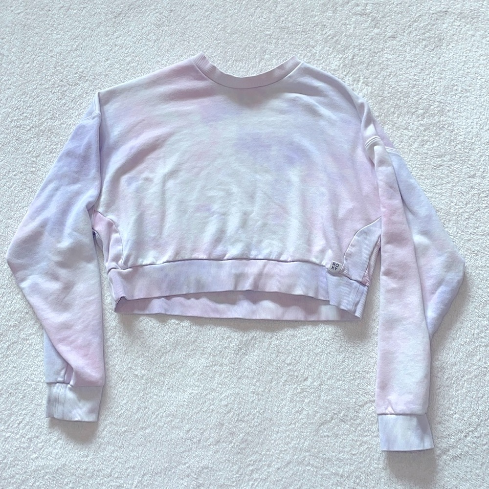 Tie-dye cropped hoodie🎆